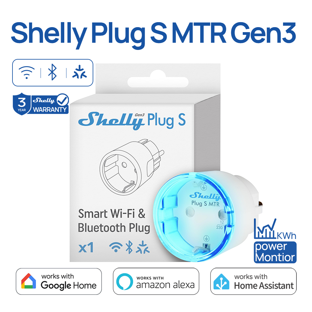 Shelly Relay Module - Shelly Plug S MTR Gen3 Soket