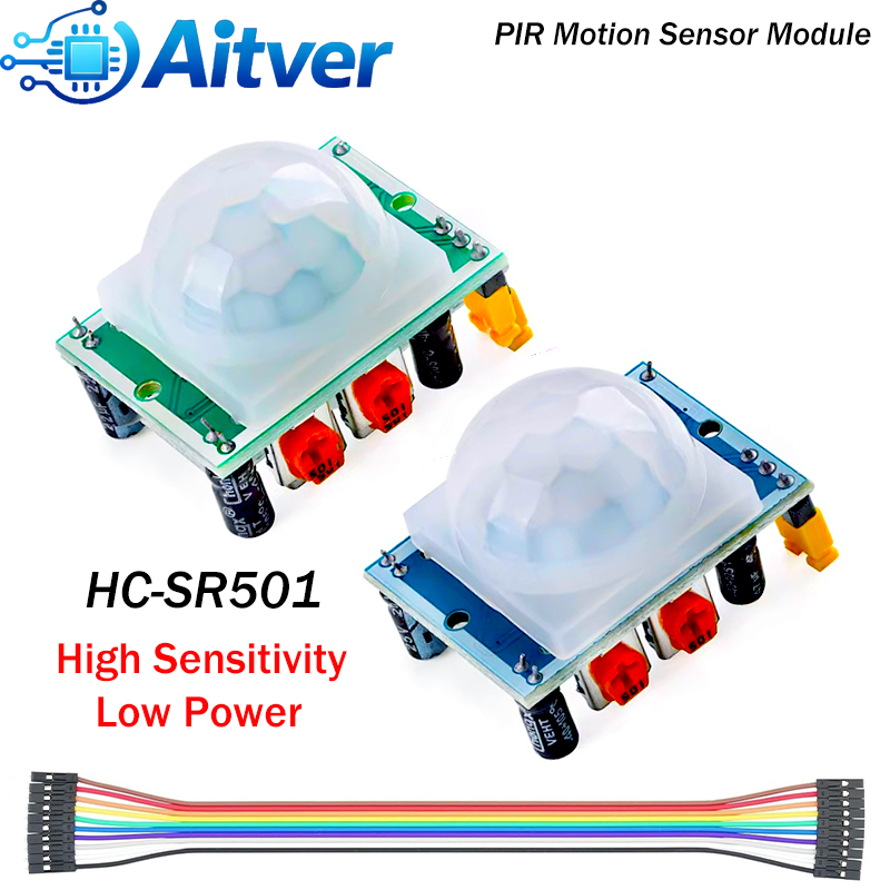 Motion Sensor Pir Wired - Modul Sensor Gerak PIR HC-SR501 dengan
