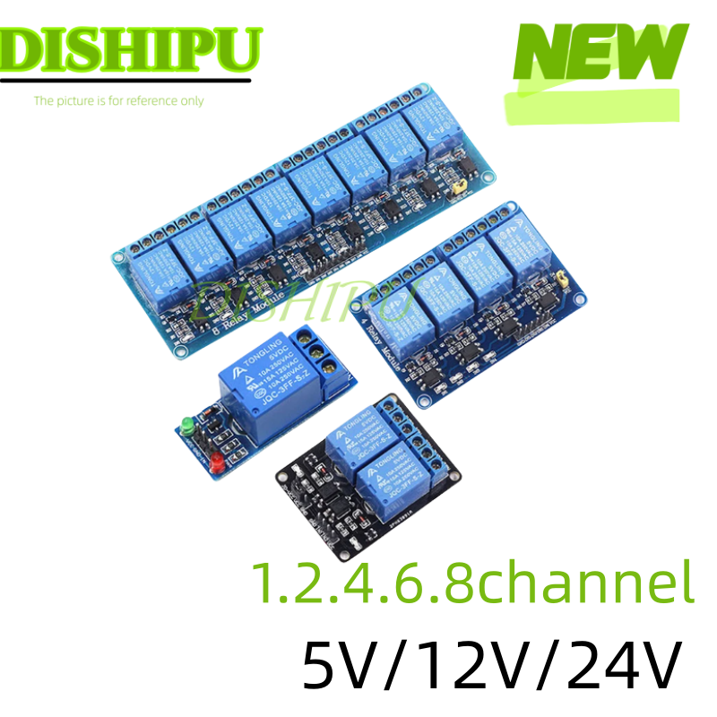 Relay 8 Channel Board - Modul Relay DC 5V 12V 24V